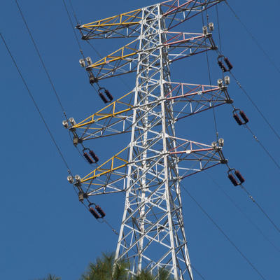 Linha de transmissão transversal de aço galvanizada torre do braço do ângulo