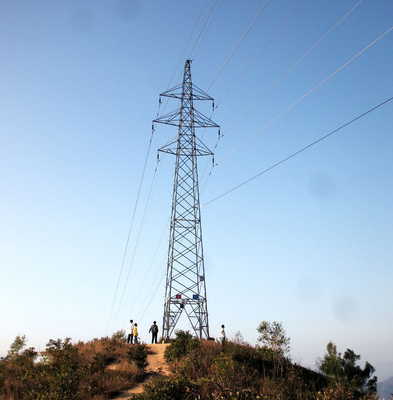 10kv cônico poligonal à linha de transmissão 750kv torre do ângulo