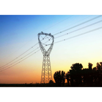 10kv cônico poligonal à linha de transmissão 750kv torre do ângulo