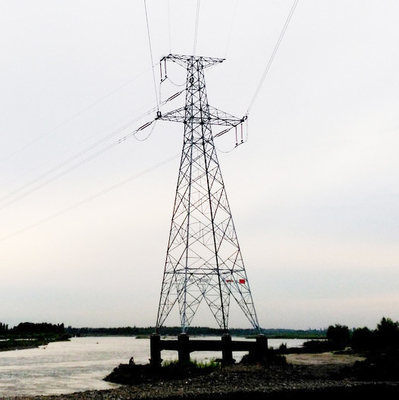 a linha de transmissão 132kv galvanizou a torre de aço da estrutura