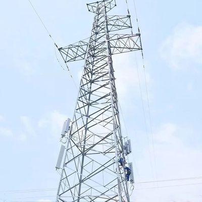 Linha de transmissão galvanizada torre de Angel Steel 500KV do mergulho quente