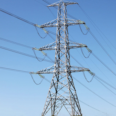 Linha de transmissão galvanizada torre de Angel Steel 500KV do mergulho quente