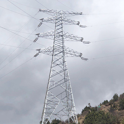 Pilão da estrutura do aço da raiva para a transmissão de 110kV 132kV Electric Power