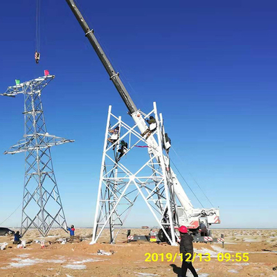 Rio transversal Angel Steel 35 linha de transmissão 66 110 220KV torre