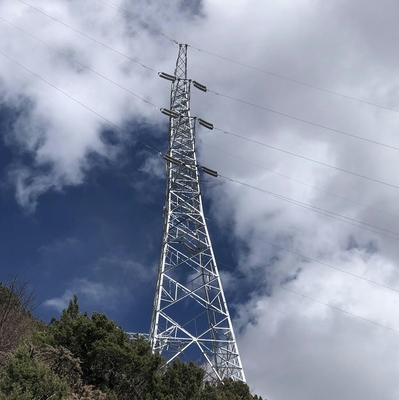 110 torre de aço angular equipada com pernas da transmissão da estrutura 132kV 4