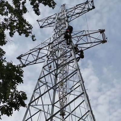 a linha de transmissão 110kV galvanizou o pilão de aço da estrutura do ângulo