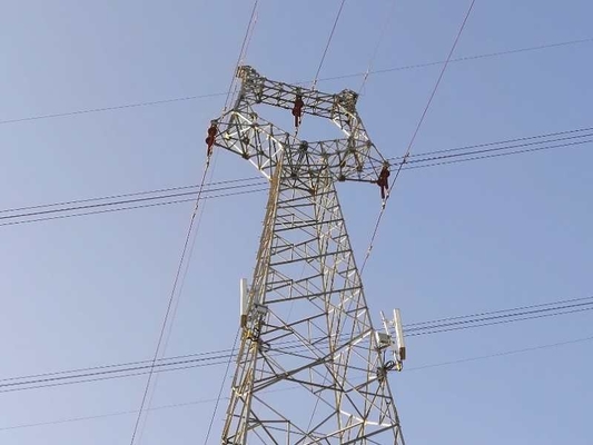 Aço 11 do ângulo do HDG linha de transmissão 35 220 330 500kV torre