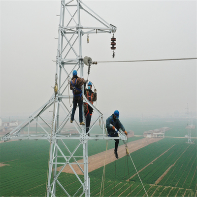 Torre galvanizada local de Electric Power do aço do ângulo de 132KV OHTL