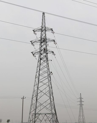 10 - Torre dobro de aço da transmissão da estrutura do circuito do ângulo de 1000KV HDG