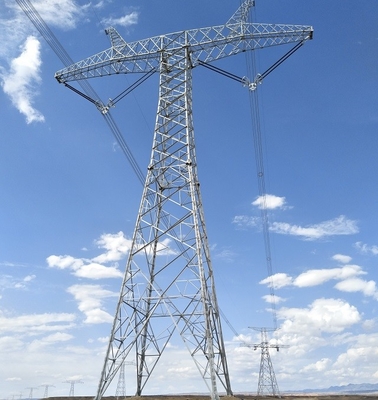 Torre galvanizada da transmissão do aço 11KV 33KV 132KV 220KV do ângulo
