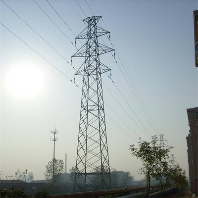 Torre dobro de aço galvanizada do circuito Q345 para a linha de transmissão 33KV