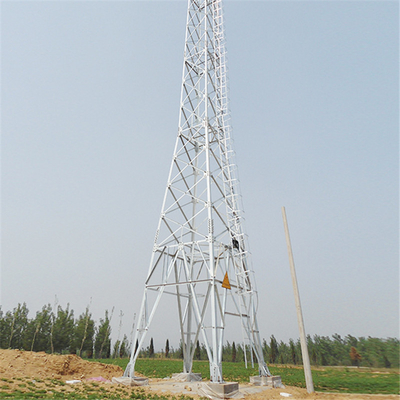 Torre da transmissão do pilão da estrutura do aço da raiva de 110KV 132KV