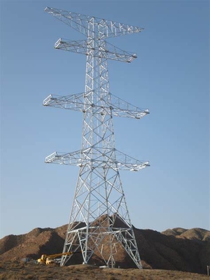 Linha de transmissão de energia de aço torres da estrutura de 33KV 130KV 500KV