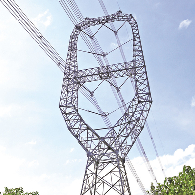 110KV 132KV galvanizou a torre de Angel Steel Lattice Transmission Line
