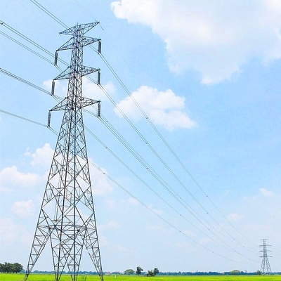Pilões de alta tensão de aço da eletricidade do ângulo da estrutura do HDG