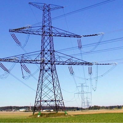 Torre celular Monopole forte da transmissão da tolerância 110kV 132kV do vento