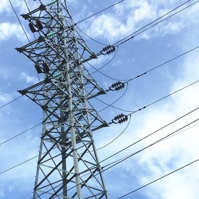 10KV à torre galvanizada da estrutura do mergulho quente da transmissão de energia 750KV