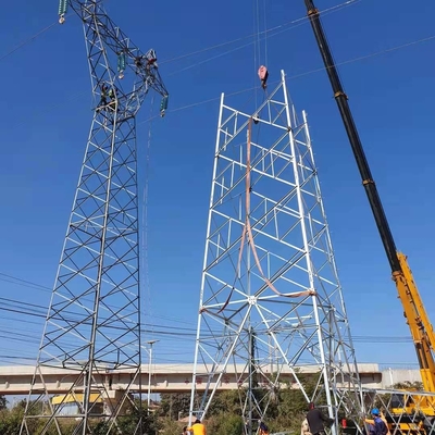 O mergulho 115KV quente galvanizou a torre de aço da telecomunicação