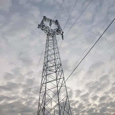 Torre de aço da estrutura de Q235B Q345B Q420 para a transmissão de energia