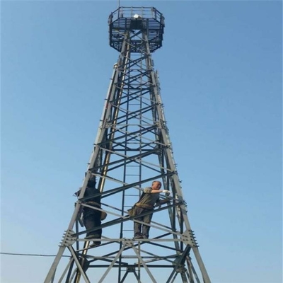 Torre de aço da telecomunicação do ângulo da transmissão Q345B Q235B do sinal