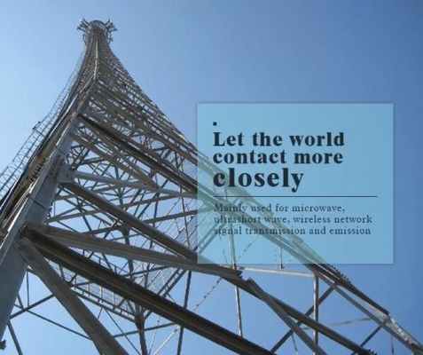Torre de aço galvanizada da telecomunicação Monopole da antena da G/M