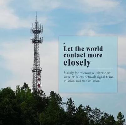 Torre de comunicação móvel de aço do mosaico do ângulo de ASTM A123 HDG
