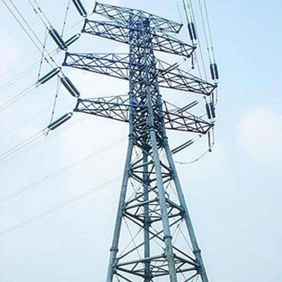 Linha de transmissão aço galvanizado Q355/Q255 Guy Wire Tower