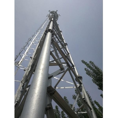 50m HDG entrelaçam a torre de aço da telecomunicação tubular