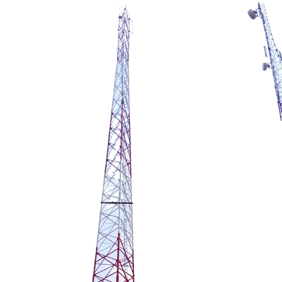 Da telecomunicação 3 a torre de aço 330KV angular dos pés com mergulho quente galvanizou os suportes