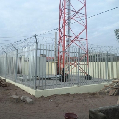 Telecomunicações angulares galvanizadas Sst 33KV da torre da estrutura do aço de 60m