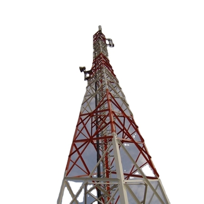Pé quatro de aço da torre 20m 30m 40m 50m 60m da telecomunicação do círculo