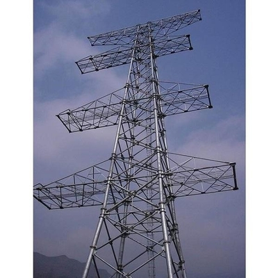 Linha de transmissão de energia elétrico de aço da torre Q235B do ângulo galvanizado