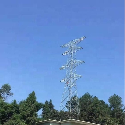 Linha elétrica torre de aço 135KV da torre da transmissão da estrutura