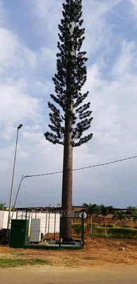 O cabo de fibra ótica da torre da tubulação de aço da telecomunicação galvanizou