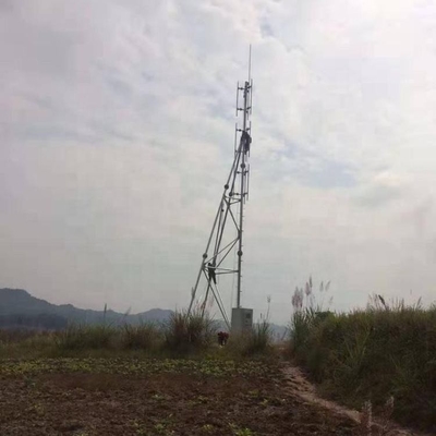 O mergulho Q355 quente de aço galvanizou o mastro de Guyed para a telecomunicação