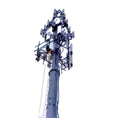 Mastro galvanizado telecomunicações de Guyed com acessórios relacionados