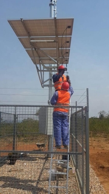 A torre de aço da telecomunicação do sistema do relâmpago da estrutura galvanizou