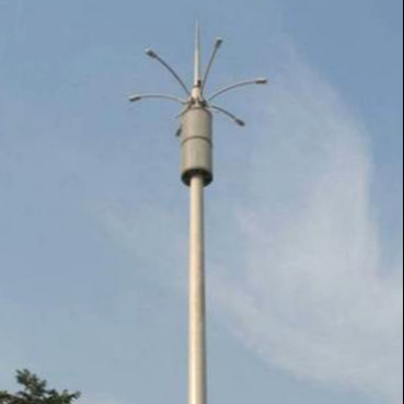 O mergulho quente Monopole de aço de torre de comunicação Q345 galvanizou