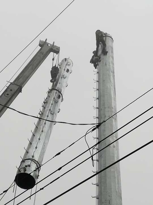 Torre de aço da telecomunicação Q235 de aço com o mergulho quente galvanizado