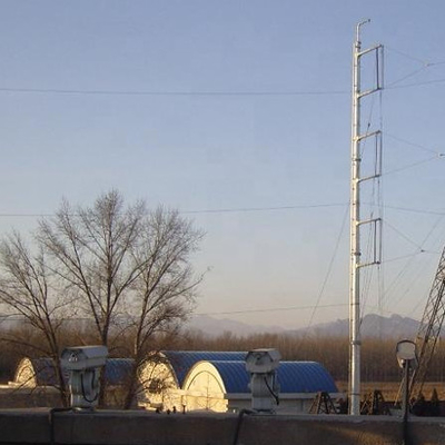 A torre de aço Monopole galvanizada com aviação ilumina elétrico