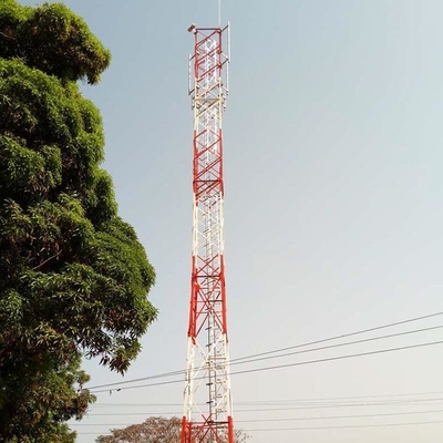 O mergulho Q235 quente galvanizou a torre de aço para a telecomunicação RDU RDS
