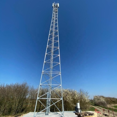 O mergulho quente da torre tubular de aço das telecomunicações galvanizou 15M Height