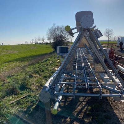 Tubular equipado com pernas galvanizado telecomunicação da torre 3 de aço