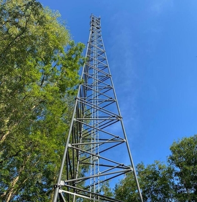 Tubular equipado com pernas galvanizado telecomunicação da torre 3 de aço